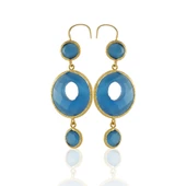 Kadir Jewellery 22 Ayar Altın Kaplama Kadın Sallantılı Küpe -El İşçiliği Ve Hipoalerjenik Küpe thumbnail 10