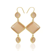 Kadir Jewellery 22 Ayar Altın Kaplama Kadın Sallantılı Küpe -El İşçiliği Ve Hipoalerjenik Küpe thumbnail 7