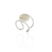 Kadir Jewellery 925 Ayar Gümüş Kaplama Zirkon Taşlı  Kadın Minimal Yüzük - 12
