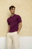 Erkek Fitilli Polo Yaka Triko T-Shirt - 5