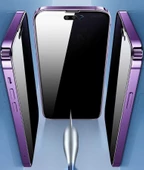 Apple iPhone 15 Pro Zore Kor Privacy Cam Ekran Koruyucu - 6