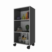 Kenzlife mutfak dolabı raziye 108*050*030 gri tekerlekli banyo evrak ofis ayakkabılık kiler - 1