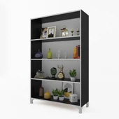 Kenzlife mutfak dolabı pakize 148*090*030 gri ayaklı banyo evrak ofis ayakkabılık kiler - 1