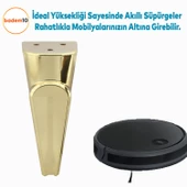 Nota Mobilya Kanepe Sehpa TV Ünitesi Koltuk Ayağı Baza Ayakları Altın Gold 16 cm thumbnail 5