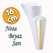 Nota Mobilya Kanepe Sehpa TV Ünitesi Koltuk Ayağı Baza Ayakları Beyaz Altın Gold Sarı 16 cm thumbnail 1