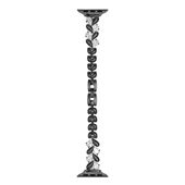 Apple Watch 7/8/9 45mm Kordon Taşlı İnce Metal Kordon 103 thumbnail 6