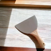 Ahşap Saplı Metal Macun Spatula Temizlik Boya Sıva Kazıma Harç Karıştırma Ispatulası 18 cm - 5