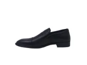 Zerhan 282 Erkek Siyah Hakiki Deri Makosen Ayakkabı thumbnail 3