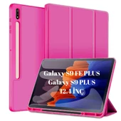 Samsung Galaxy Tab S9 FE Plus/S10 Plus/S9 Plus Kılıf Kalem Bölmeli Smart Case X610-16-810-18 X820 - 6