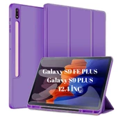 Samsung Galaxy Tab S9 FE Plus/S10 Plus/S9 Plus Kılıf Kalem Bölmeli Smart Case X610-16-810-18 X820 - 5