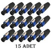 Spekon Erkek Fiş - 4 Pin Jak Konnektör Kaliteli - 15 ADET - 1