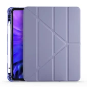 Apple iPad Air 10.9 2022 (5.Nesil) Kılıf Zore Tri Folding Kalem Bölmeli Standlı Kılıf - 1