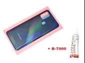 Tkgz Samsung Galaxy A21S A217 Arka Pil Batarya Kapağı (B-7000) SİYAH - 1