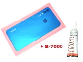 Tkgz Huawei Uyumlu Nova 3i Arka Pil Batarya Kapağı (CAM+B-7000) MAVİ thumbnail 1