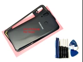 Samsung Galaxy A20 A 205 KASA Arka Pil Batarya Kapağı (TAMİR SETİ) SİYAH - 1