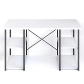 Eportatif 4 Raflı Çalışma Masası Beyaz 60x120 - 5