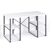 Eportatif 4 Raflı Çalışma Masası Beyaz 60x120 - 6