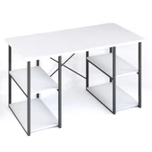Eportatif 4 Raflı Çalışma Masası Beyaz 60x120 - 4