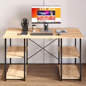 Eportatif 4 Raflı Çalışma Masası Çam 60x120 - 2