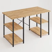 Eportatif 4 Raflı Çalışma Masası Çam 60x120 - 4