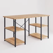 Eportatif 4 Raflı Çalışma Masası Çam 60x120 - 6