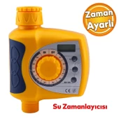 Elektronik Dijital Tek Çıkışlı Pilli Otomatik Sulama Ayarlı Zamanlayıcısı Bahçe Su Temizleme - 1