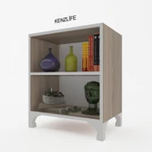 Kenzlife kitaplık tuğçe 048*040*020 crd ayaklı mutfak dolabı banyo ofis ayakkabılık kiler thumbnail 2