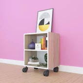 Kenzlife kitaplık beril 048*040*020 crd tekerlekli mutfak dolabı banyo ofis ayakkabılık kiler thumbnail 3