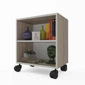 Kenzlife kitaplık beril 048*040*020 crd tekerlekli mutfak dolabı banyo ofis ayakkabılık kiler thumbnail 1