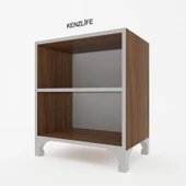 Kenzlife kitaplık tuğçe 068*030*020 cvz ayaklı mutfak dolabı banyo ofis ayakkabılık kiler thumbnail 6