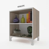 Kenzlife kitaplık tuğçe 068*030*020 crd ayaklı mutfak dolabı banyo ofis ayakkabılık kiler thumbnail 1