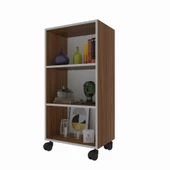 Kenzlife kitaplık beril 088*030*020 cvz tekerlekli mutfak dolabı banyo ofis ayakkabılık kiler - 1