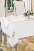 Lale Nakışlı Dantelli Masa Örtüsü Ve Runner 2 Parça thumbnail 7