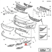 Opel Astra J Sol Üst Büyük Sis Kapağı thumbnail 3