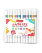 Nora Çift Uçlu Akrilik İşaretleyici Kalem 24 Renk thumbnail 1