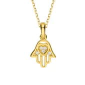 14 Ayar Fatma Ana Eli Altın Kolye 1,75 gr - 1