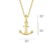 14 Ayar Çapa Altın Kolye 1,64 gr thumbnail 2