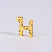 14 Ayar Altın H Harfi Kolye Ucu 0.64 gr thumbnail 1