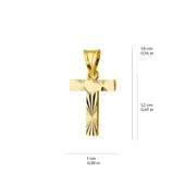 14 Ayar Altın T Harfi Kolye Ucu 0.54 gr thumbnail 5