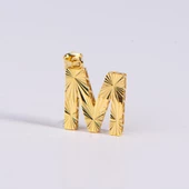 14 Ayar Altın M Harfi Kolye Ucu 0.96 gr - 1