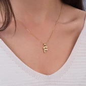 14 Ayar Altın F Harfi Kolye Ucu 0.56 gr thumbnail 2