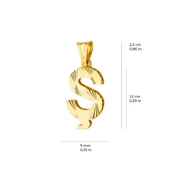 14 Ayar Altın Ş Harfi Kolye Ucu 0.73 gr thumbnail 5