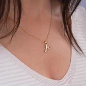 14 Ayar Altın Y Harfi Kolye Ucu 0.57 gr thumbnail 3