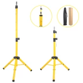 Kuaför Eğitim Mankeni İçin Metal Tripod - Sari + Taşıma Çantası - 1