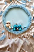 İsim Yazılabilen Ledli Tüylü Bebek Kapı Süsü - 5