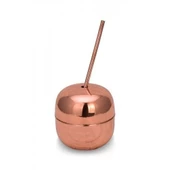 Turna Bakır Apple Cocktaıl Pipetli Düz 250 Ml Kırmızı Turna0485-1 - 2