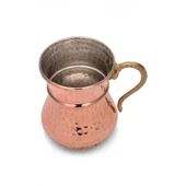 Turna Bakır Kordonlu Maşrapa Makine Dövme 250 Ml Kırmızı Turna0488-1 - 4