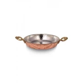 Turna Bakır Acemli Tava 6 No 24 Cm El Dövme Kırmızı Turna7592-1 - 6