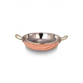 Turna Bakır Çelebi Tava 5 No 22 Cm Düz Kırmızı Turna7596-1 - 3