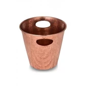 Turna Bakır Mercan Buz Kovası 24 Cm El Dövme Kırmızı Turna2552-1 - 2